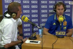 Manu Carreño con Lopetegui en El Larguero.