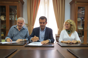 Antonio Sánchez de Amo, Ramón Fernández-Pacheco y Pilar Ortega.