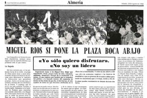 Crónica en LA VOZ, 28 de agosto de 1982.