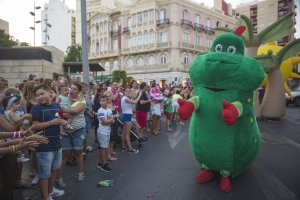 Batalla de Flores por las calles del centro de la ciudad