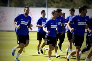Entrenamiento del Oviedo.