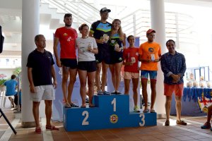 El primer podio de Feria con el Acuatlón.