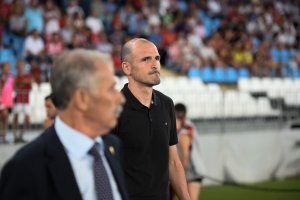 Soriano, en el debut del Almería.