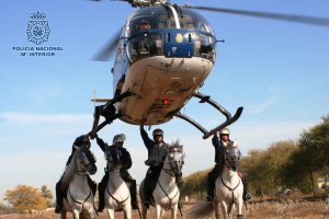 Desde el aire y a caballo se velará por la seguridad.