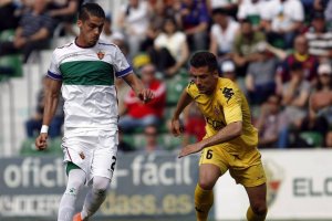 Noblejas en el partido frente al Alcorcón.