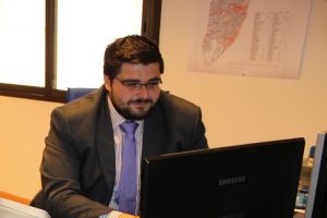 El concejal de Nuevas Tecnologías, Francisco Gutiérrez, en su despacho.