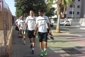 Soriano y sus ayudantes.