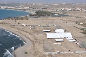 Vista aérea del recinto de conciertos.