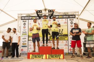 El ejidense en lo más alto del podio.