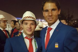 David con Rafa Nadal.