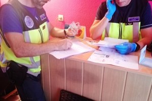 Foto de la operación policial.