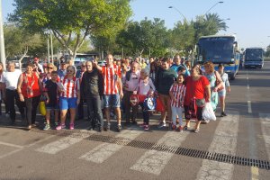 La afición empieza a viajar.