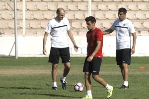 Soriano, Juanito y el canterano Fran Pastor.