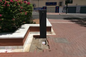 Imagen de una de las fuentes de Almería.