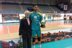 Juan Docio con el MVP del Nacional, Fran iribarne.