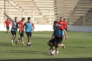Ximo en el entrenamiento de este viernes.