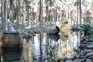 El parque Adolfo Suarez fue el escenario donde se grabó de parte de la serie.
