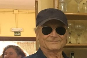 Terence Hill, en Sierra Alhamilla en junio.