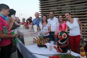 Degustación en la edición del año pasado de los "1001 Gazpachos".