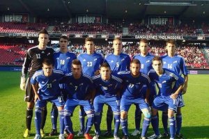 La selección de Andorra sub-21 con Jordi titular.