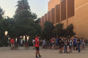 Foto captada ayer tarde junto al Auditorio.