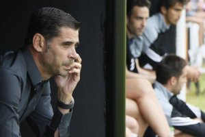 Hierro ya ha probado el sabor de la derrota en el banquillo.