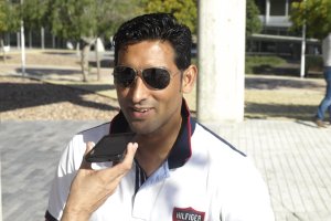 Moreno hablando para LA VOZ y Cadena SER.