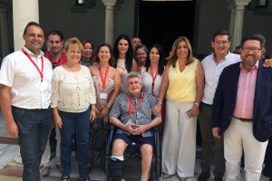 Susana Díaz, junto a parlamentarios almerienses y representantes de municipios del Almanzora y el Levante.