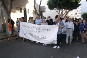 Una de las protestas protagonizadas por los vecinos de Pescadería
