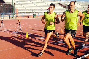 Borbalán en el pelotón de cabeza.