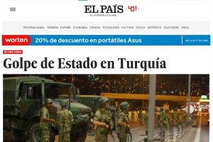 El golpe centra la atención de las principales webs