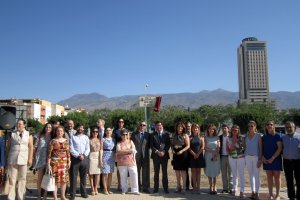 En la imagen, inauguración de la calle dedicada a los abogados de oficio en El Ejido.