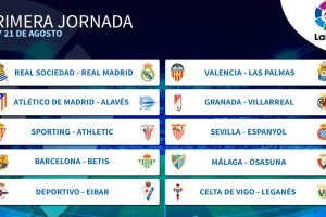 La primera jornada de Liga.