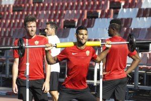 Joaquín Fernández en el circuito de fuerza.