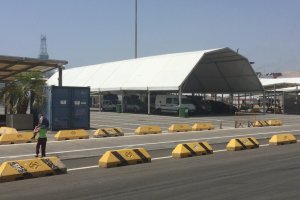 Panorámica del Puerto de Almería durante la OPE