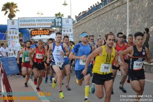 Imagen de la salida en Villaricos.