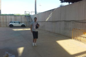 Juanito, el segundo entrenador del Almería.