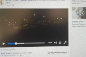 Denuncia en Faceboock del apagón en Adra anoche