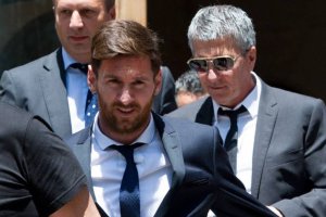 Leo Messi el día de la declaración.