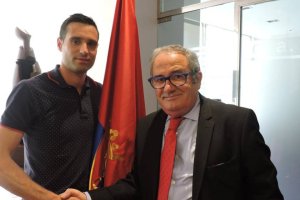 Flaño con el presidente de Osasuna.