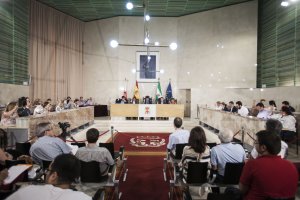 Pleno celebrado ayer.