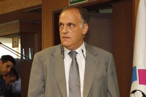 El presidente de la Liga, Javier Tebas.
