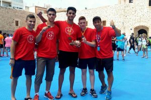 Karatecas de la Escuela Municipal.