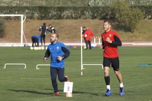 Jesús Roche trabajando con Jorge Morcillo.