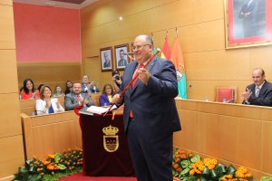 Eugenio Gonzálvez el 13 de junio de 2015 tomando posesión tras las últimas elecciones municipales.