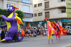 Una de las imágenes que dejó ayer la Batalla de las Flores en El Ejido.