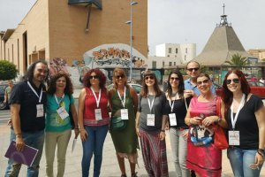 Miembros de Podemos en Almería el 26J.