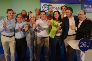 Candidatos y dirigentes del PP-A.