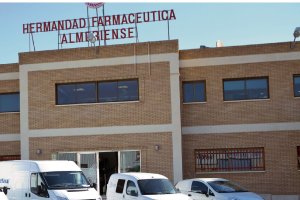 Sede de la Hermandad Farmacéutica Almeriense, en el Polígono San Rafael, en Huércal.