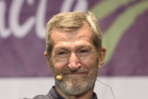 Julio Rodríguez, candidato de Unidos Podemos, en una imagen en Almería.